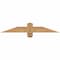 Ekena Millwork Eugene Smooth Timber Gable Bracket, Western Red Cedar, 36"W x 6"H x 1 1/2"D x 3 1/2"F, 4/12 Pitch GBW036X06X0204EUG00SWR - alternate 1